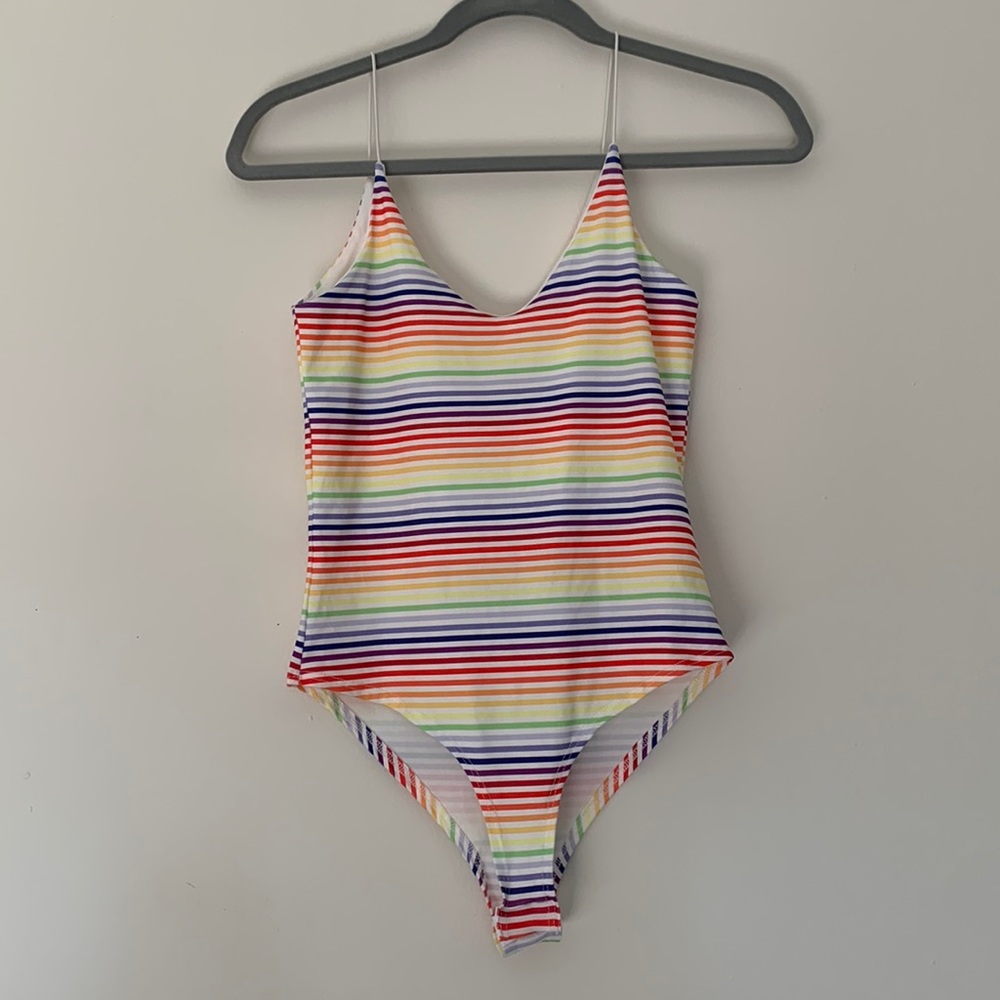 Rainbow Stripe Bodysuit